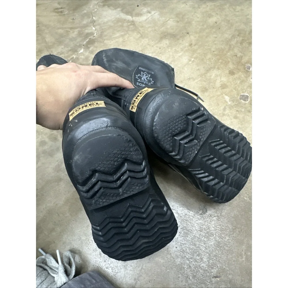 SOREL Snow Lion Kaufman Snow Boots Insulated Black Men's 6